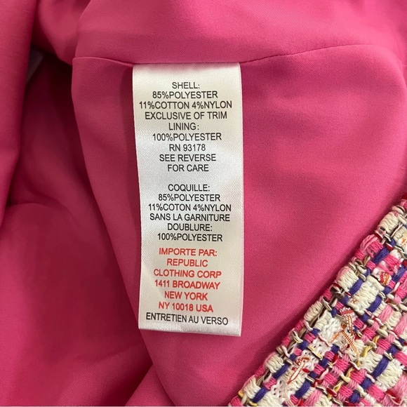 House of Harlow 1960 Pink Candy Tweed Dress - Picture 10 of 11